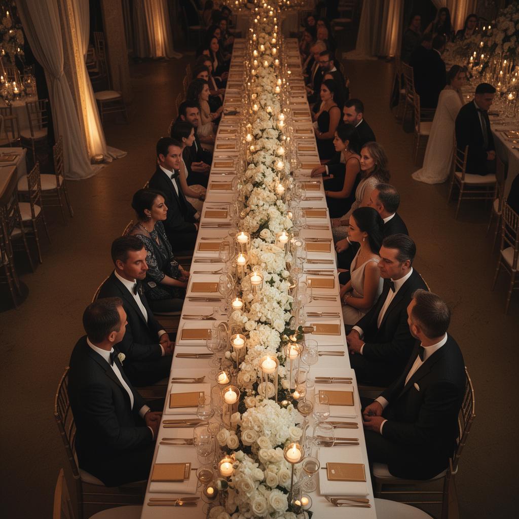 Mesa imperial de casamento